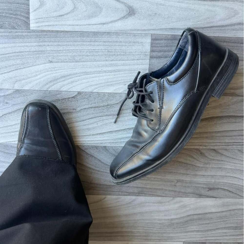 Dockers Black Leather Dress Shoes Men's 7